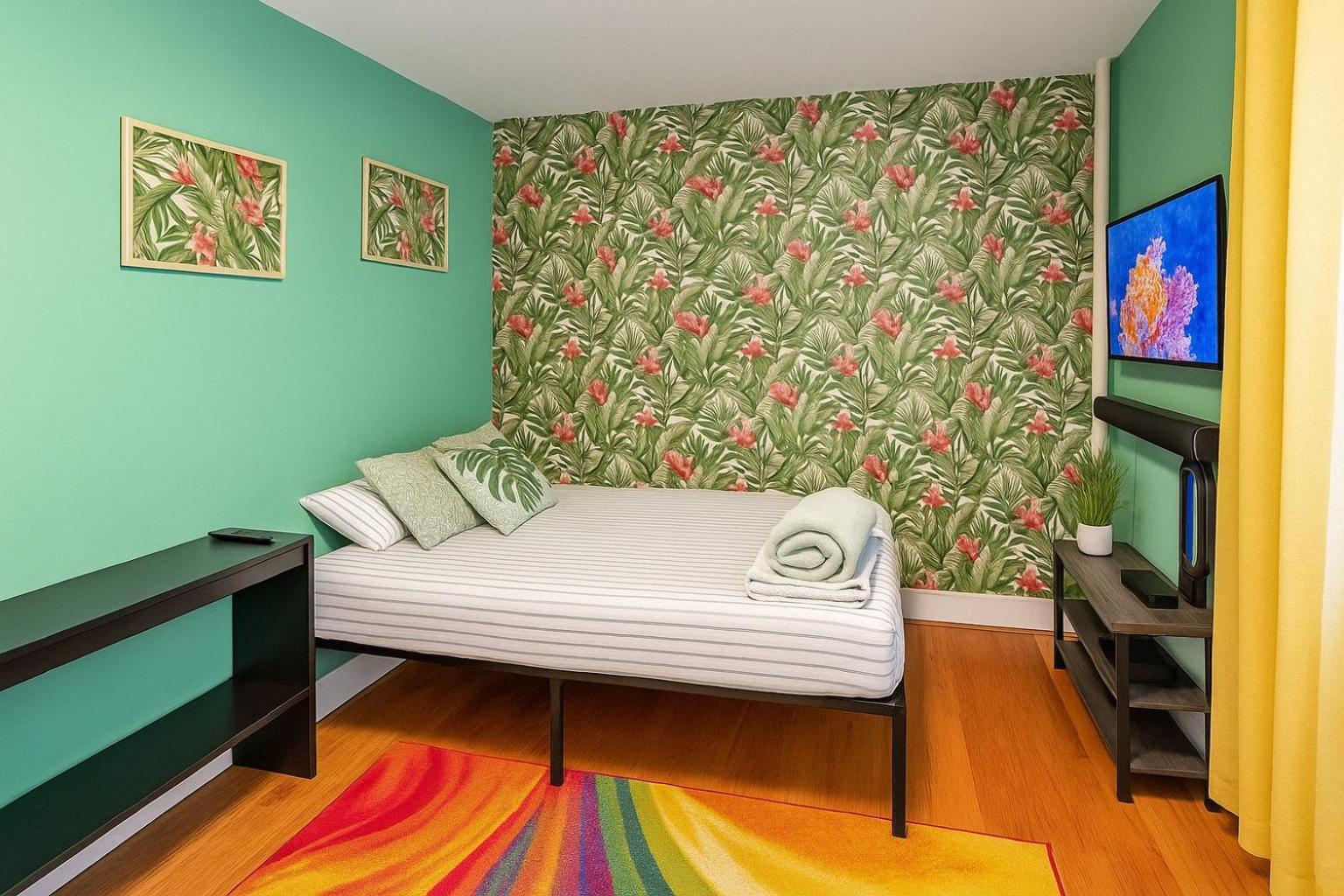 Tropical Comfort Room In Harlem Cozy Stay With Snacks & Style New York Extérieur photo